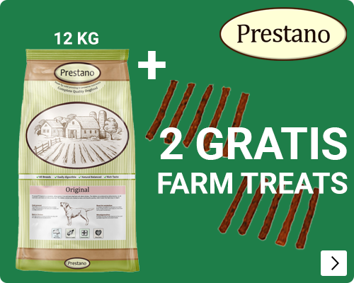 Prestano + 2 gratis farm treats snacks DOG